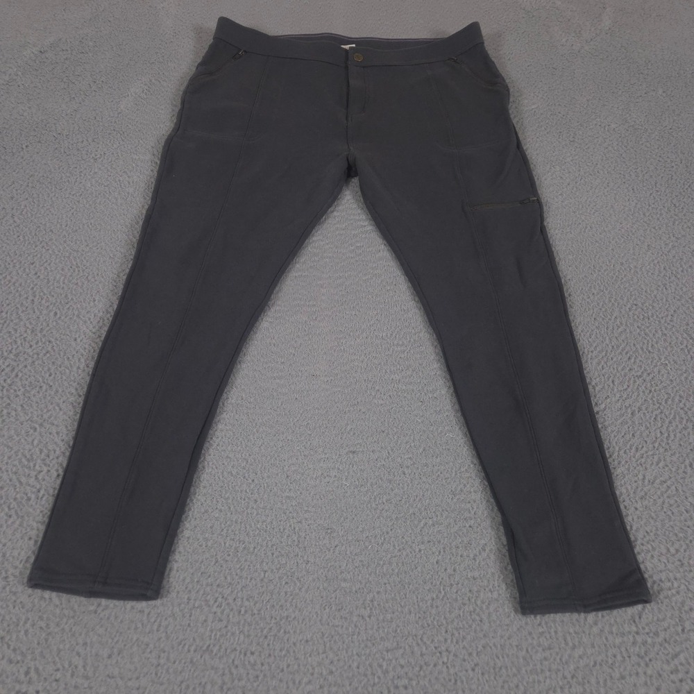 Matilda Jane‎ Pants Womens XXL Gray Skinny Leg Stretch Multi-Pocket Seam Detail